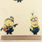 Lizenziert von Universal Studios - Cremefarbener Minions Neuheit Druck Premium Grade 100% Baumwolle Feingewebe Kinder Vorhang Bettwäsche Stoff 142cm breit - Meterware