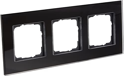 Gira 021305 Rahmen 3-fach Esprit Glas, schwarz