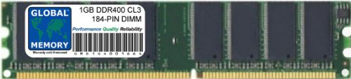 Memoria RAM 1GB DDR 400MHz PC3200 184-PIN DIMM compatibile con PC desktop/schede madri