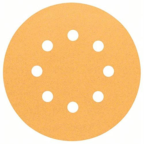 Bosch Professional Schleifblatt für Exzenterschleifer Holz und Farbe (50 Stück, Ø 125 mm, Körnung 60, C470), Blau
