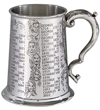 Wentworth Pewter Sheffield England Est 1946 Wentworth Pewter - Chope en étain Kings and Queens