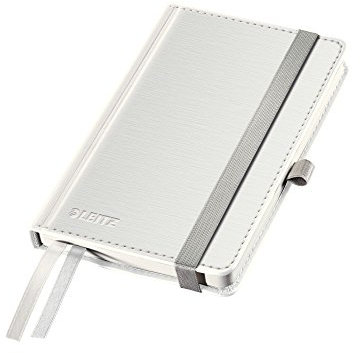 Leitz 44890004 Notizbuch Style Notizbuch Style, fester Einband, A6, liniert, arkitik-weiß