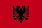 U24 Aufkleber Albanien Flagge Fahne 8 x 5 cm Autoaufkleber Sticker
