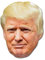 Star Cutouts SM251 Spaß-Maske Donald Trump, Karton Tolles Gesprächsthema, Spaßig für Partys und Veranstaltungen. -