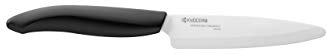 Kyocera FK-110-WH BK Couteau d'Office Manche Noir Lame Céramique Blanche 11 cm