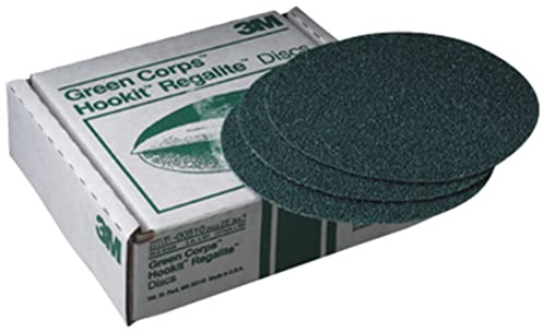 3M Green Corps Hookit Disc, 00521, 8 in, 80, 25 discs per carton