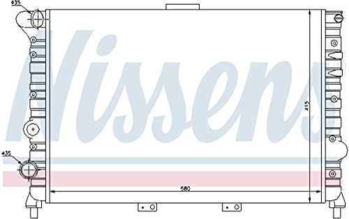 NISSENS Kühler Motorkühlung Kühler Wasserkühler Motorkühler Netzbreite 415mm Netzlänge 580mm Netztiefe 34mm 60038
