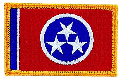 Patch-Aufnäher bestickt Flagge Tennessee zum Aufbügeln USA