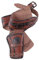Battle-Merchant Westernholster aus Leder Revolvergürtel Revolver mit Zwei Holster Cowboy Western Pistolengürtel