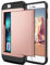 Coolden for iPhone SE 2022 Case Wallet Shockproof Case Hard Back Soft Bumper Heavy Duty Protective Phone Case Card Holder Case Cover for iPhone 7/8/SE 2020/SE 2022-Rose Gold