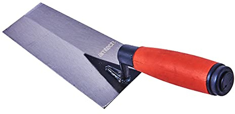 Amtech – Bucket Trowel, Wide Flat Blade, For Scooping Mortar, Heavy Duty Construction, Plastering and Bricklaying