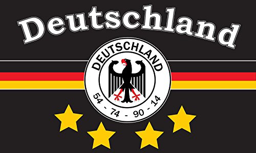 TS24DIREKT Deutschland Fahne 4 Sterne ca. 150 x 250 cm - 54-74 - 90-14