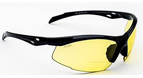 Bifokal Schutzbrille mit Lesen Vergrößerung sb-9000 gelb (+3.00)