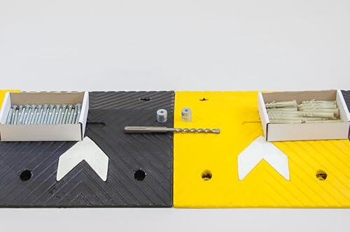 The Ramp People Speed Bump Kits 1m - 8.5m - 5mph Speed Ramps - 75mm High - Includes Fixings - (1000mm)