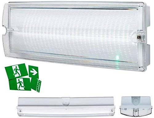 Knightsbridge 230V IP65 4W LED Emergency Bulkhead, 4 W, White