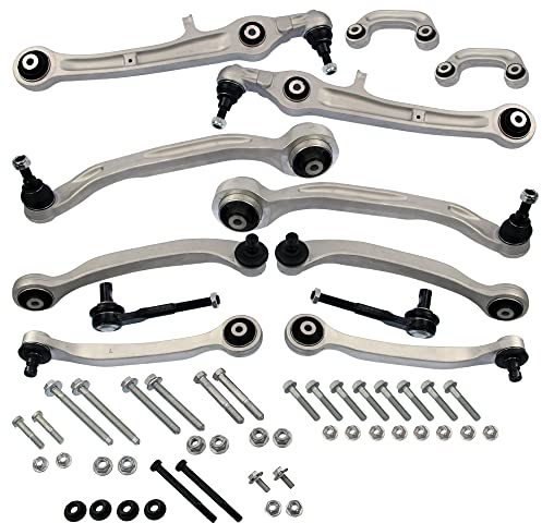 ATEC Germany 2x Querlenker vorne oben, 2x Querlenker vorne oben hinten, 2x Querlenker vorne unten hinten, 2x Querlenker vorne unten vorne, 2x Koppelstange, 2x Spurstange komplett inkl. Schraubensatz