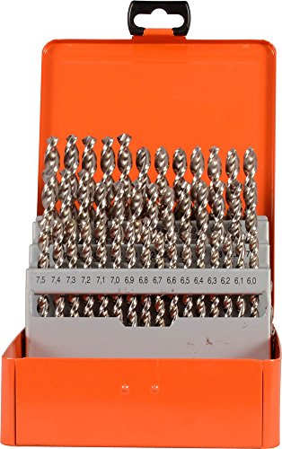 Projahn Mehrbereichs – Spiralbohrer – Kassette (41-teilig, stabiler Mehrbereichsbohrer mit ausgeprägter Warmhärtebeständigkeit, 1 Ø 6 – 10 um 0,1 steigend) 60342
