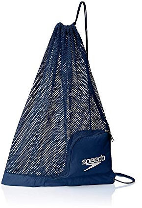 Speedo - Borsa per attrezzi di nuoto in rete, unisex, per adulti, blu insignia