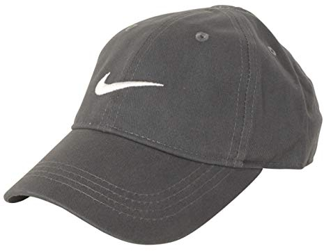 Nike Jungen Baseballkappe bestickt Swoosh, Herren, 8A2319-693, Anthrazit (693) / Weiß/Anthrazit, 4/7