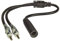 tomzz Audio 1500-027 Antennenverteiler Y-Adapter Antenne Splitter Adapter Kabel Stecker DIN ISO Auto Radio Buchse auf 2 x Stecker