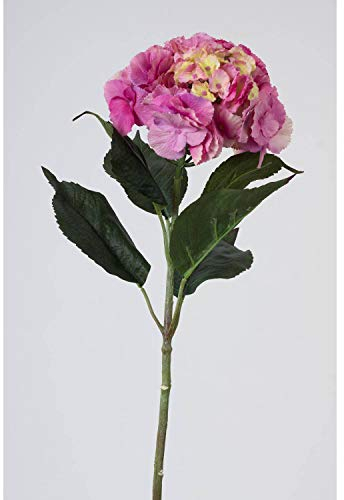 artplants.de Künstliche Hortensie, Flieder, 70cm, Ø 23cm - Kunstblume lila - Kunst Hortensie