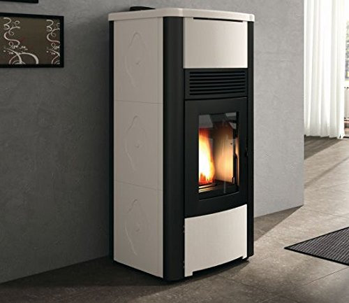 STUFA ECOFIRE PALAZZETTI CARLA IDRO 15 KW RIVESTIMENTO Beige