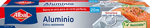 Albal Papel de Aluminio, Extra-Resistente, Fácil de Cortar, 1 Unidad