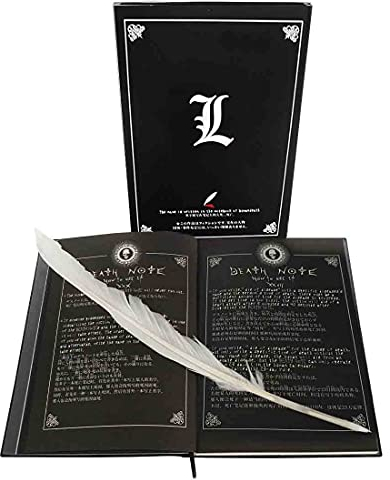CoolChange Notizbuch des Todes von Light Yagami für Death Note Fans | mit Federkiel
