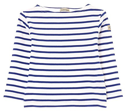 Armor Lux Unisex Loctudy Pullover, Blanc/étoile, 14A