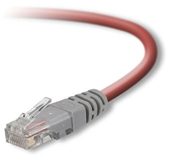 Belkin Cable de Red Cruzado CAT5e de 6 pies (Rojo)