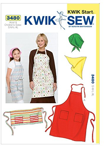 Kwik Sew Schnittmuster 3480 Schürze S-M-L-XL