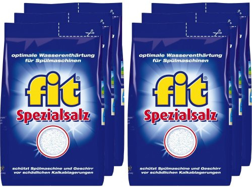 Unbekannt 6er Vorratspack Fit Spezialsalz für Geschirrspülmaschinen