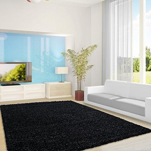 Ayyildiz Moderner Designer Teppich Life Shaggy Ø 200 Rund Anthrazit