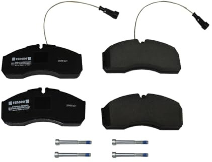 FERODO FVR4248 Bremsbelagsatz Bremsbeläge Vorne mit Verschleißwarnkontakt mit Zubehör Kompatibel mit NISSAN Cabstar F24M, F24W