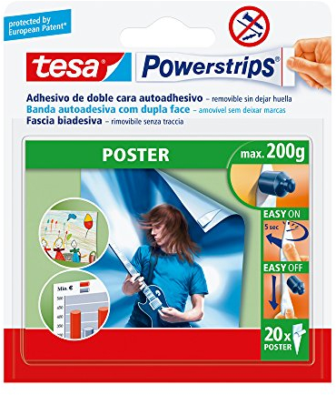 Pack de 20 tiras adhesivas tesa Powerstrips