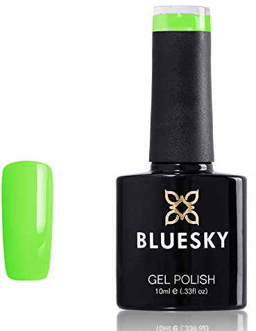 Bluesky Gel Nail Polish, Limeade Fizz Neon35, Bright Green, Long Lasting, Chip Resistant, 10 ml (Requires Drying Under UV LED Lamp)