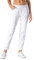 CLINIC DRESS Hose - Damen Weiss. Krankenschwester Stretch Hose 5-Pocket mit Elastikbund und Kordelband, Schrittlänge ca. 80 cm, 95 Grad waschbar weiß 34