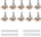 100 A500 K Ohm Audio Töpfe Gitarre Potentiometer Ersatz für E-Gitarre