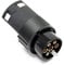 WilTec Adaptateur Prise remorque – 7 vers 13 Broches – 12 V 50 A – pour Feux Stop Plaque Immatriculation Clignotant – Éclairage Sécurité routière de véhicules