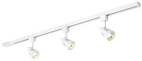 Saxby Bullett Gloss White Decorative Kitchen Adjustable 240V GU10 Ceiling Track Spot Light