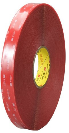 TapeCase 3M 4905 Ruban adhésif acrylique double face Transparent Épaisseur 0,51 mm Rouleau de 8,3 cm x 36 m