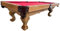 8 Ft. Tunierpoolbillard Billardtisch Pool Modell Winston Nr.:9 Billard mit 3cm starken Schieferplatten Tuchfarbe Blau Gestellfarbe Natur