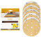 Mirka Gold Universal-Schleifpapier Ø 150mm Schleifscheiben Klett 15-Loch, Korn P120, 10 Stk/Zum Schleifen von Gips, Spachtel, Spanplatten, Holz, Lack