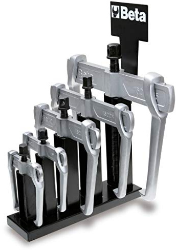 Beta 1500N/SP6 - Universal-Abzieher mit 2 Gleitarmen, 6teilig (Art. 1500N/…) mit Halterung