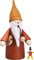 Seiffener Volkskunst | Räuchermännchen Erzgebirge Wichtel | 16 cm | erzgebirgische Holzkunst Weihnachten | 12313 | Spielzeugwichtel