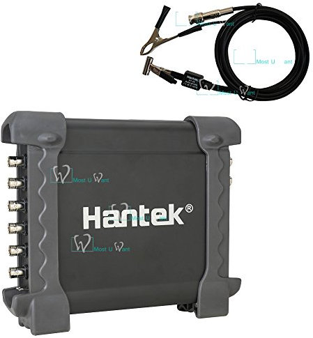 Hantek - Osciloscopio digital DAQ 8CH (generador programable 2.4MSa/s, 12 bits, sonda autoignición)