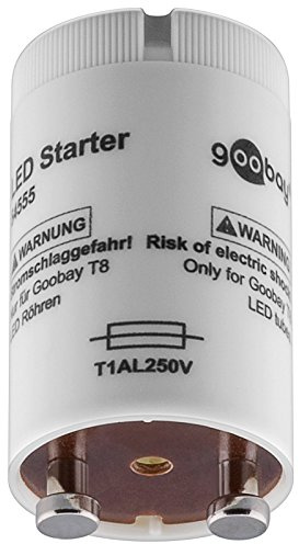 goobay 2er Set LED Starter für LED Röhre T8