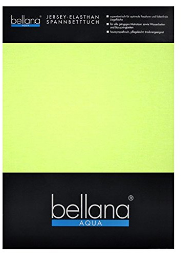 bellana® Aqua Jersey Multifunktions-Spannbettlaken für Wasserbetten in Normal- und Übergrößen, 140-160x200-220 cm in moos