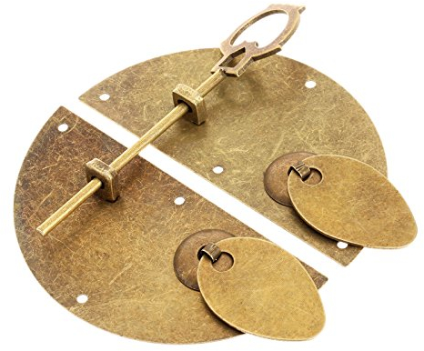 Dophee Puerta de Estilo Chino Antiguo golpeando Cerradura Completa Cerradura Muebles Hardware con Perno