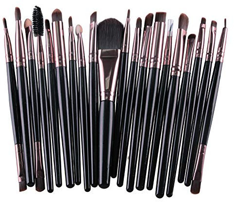 KOLIGHT® Set of 20pcs Rose Gold Makeup Sets Powder Foundation Eyeshadow Eyeliner Lip Cosmetic Brushes